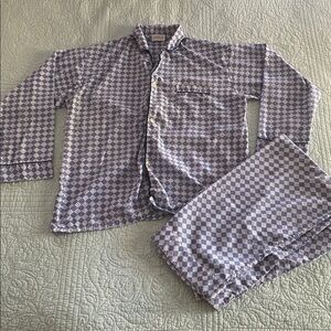 Vintage Checkered Pajama Set